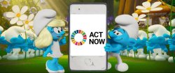 LOS PITUFOS SE UNEN A LA CAMPAÑA ACTNOW DE LA ONU Y UNICEF