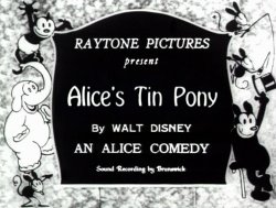 Cortometraje completo... ALICE'S TIN PONY