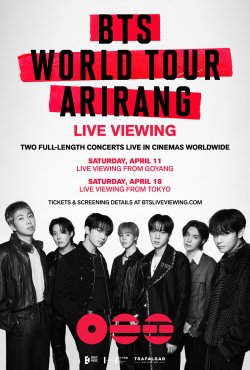BTS WORLD TOUR ARIRANG LIVE VIEWING